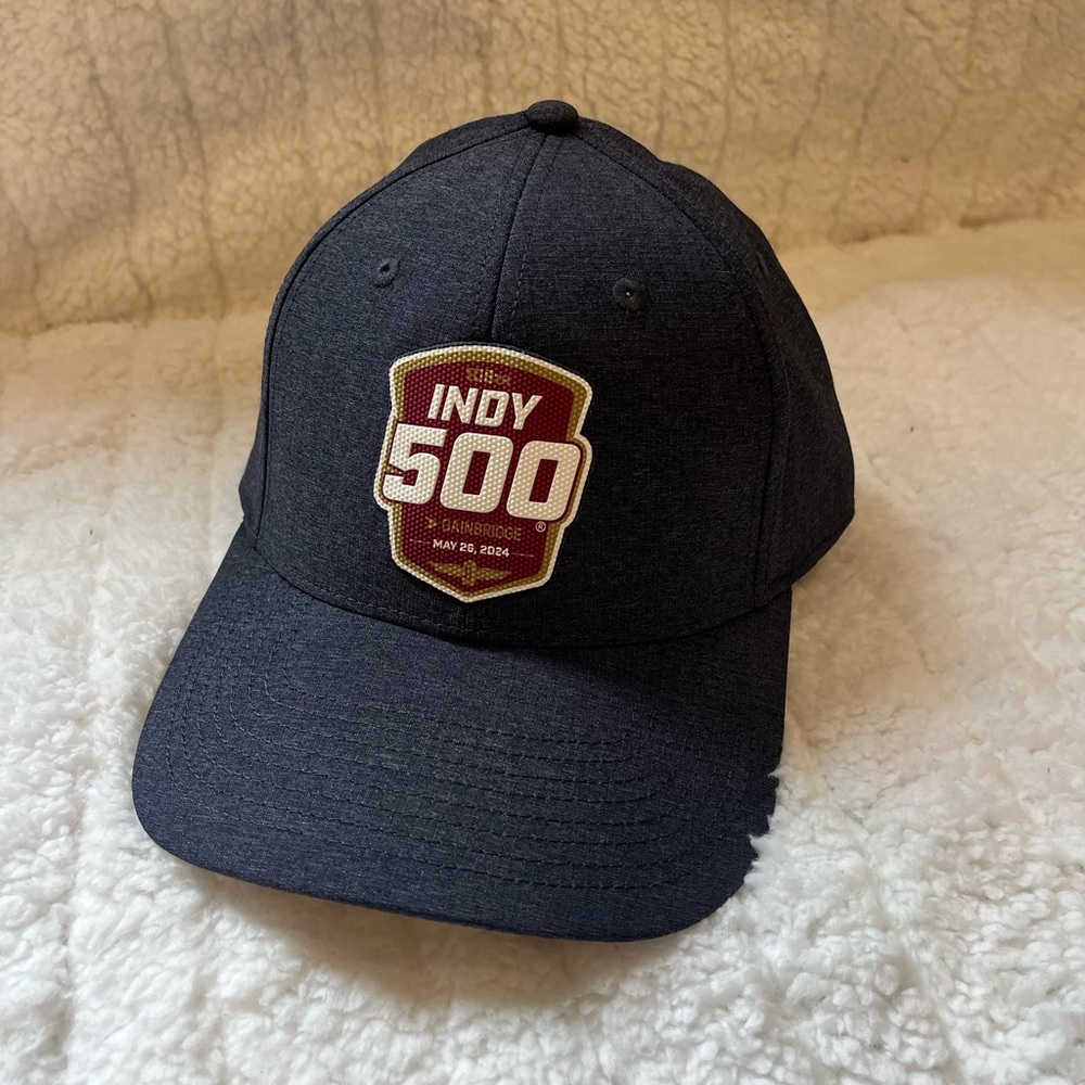Indy 500 Navy Baseball Cap Hat - Velcro Adjustable